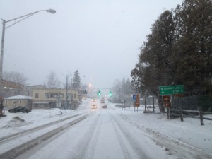 Snowy AM Main St. Lake Placid 1