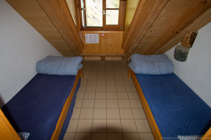 Our cozy accomodations in Cabane du Mont Fort