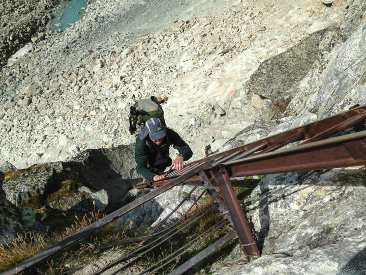 Adventure, Europe, Hiking, Me, Mountains, Sports, Switzerland, Travel, iPhone, Pas de Chevres, Ladders