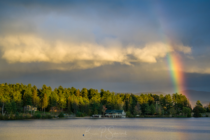 Adirondacks, America, Clouds, Dax, Lake Placid, New York, North America, North Elba, North Essex County, Rainbow, Storm, USA, United States, instagram, landscape, meteorology, mirror lake